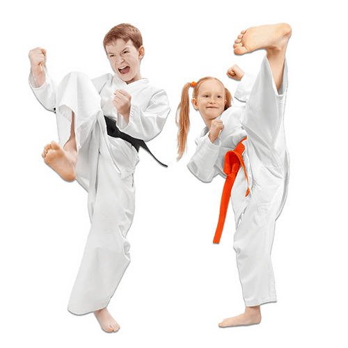 Martial Arts Lessons for Kids in Huntington Station NY - Kicks High Kicking Together
